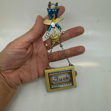 Load image into Gallery viewer, Ornament Tiny Fuck Subversive Cross Stitch one of a kind!
