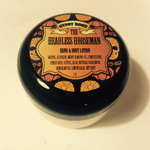 The Headless Horseman Limited Edition Halloween Sandalwood Lemongrass Vetiver Hand Body Lotion - Gypsy Rose Cosmetics
