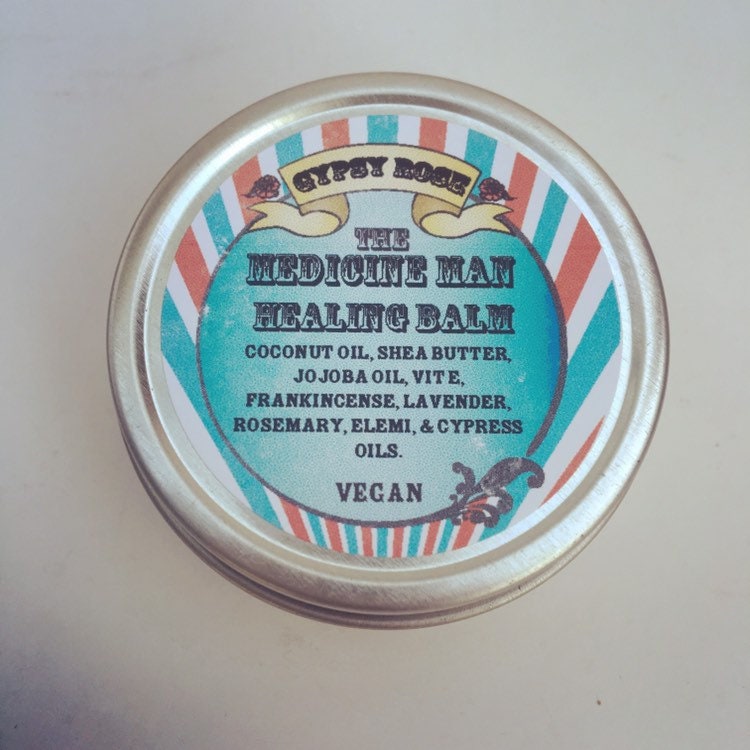 The Medicine Man's All Natural VEGAN Tattoo - All Purpose Healing Balm Salve - Gypsy Rose Cosmetics