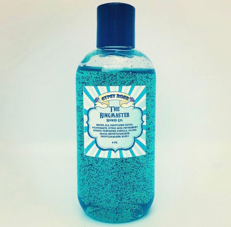 Ringmaster Shower Gel Peppermint Vanilla Bergamot Tangerine  - Gypsy Rose Cosmetics