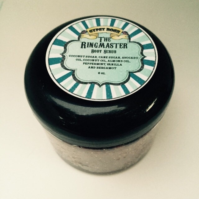 Ringmaster Body Scrub Peppermint Bergamot Vanilla All Natural - Gypsy Rose Cosmetics