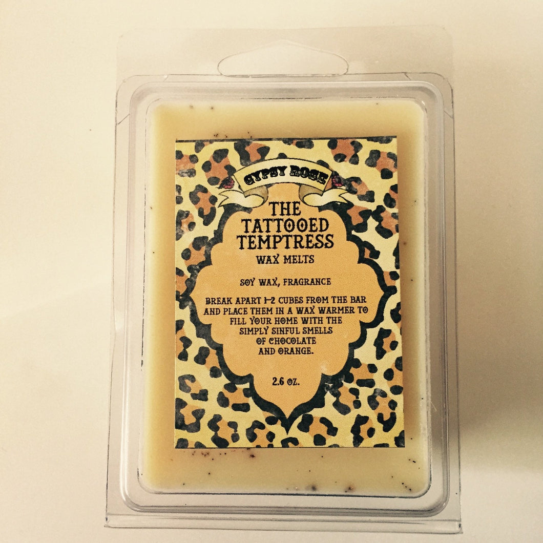 Tattooed Temptress Cocoa Frankincense Orange Wax Melts - Gypsy Rose Cosmetics