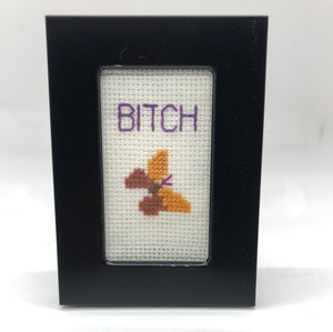 Bitch- naughty vulgar cross stitch crossstitch