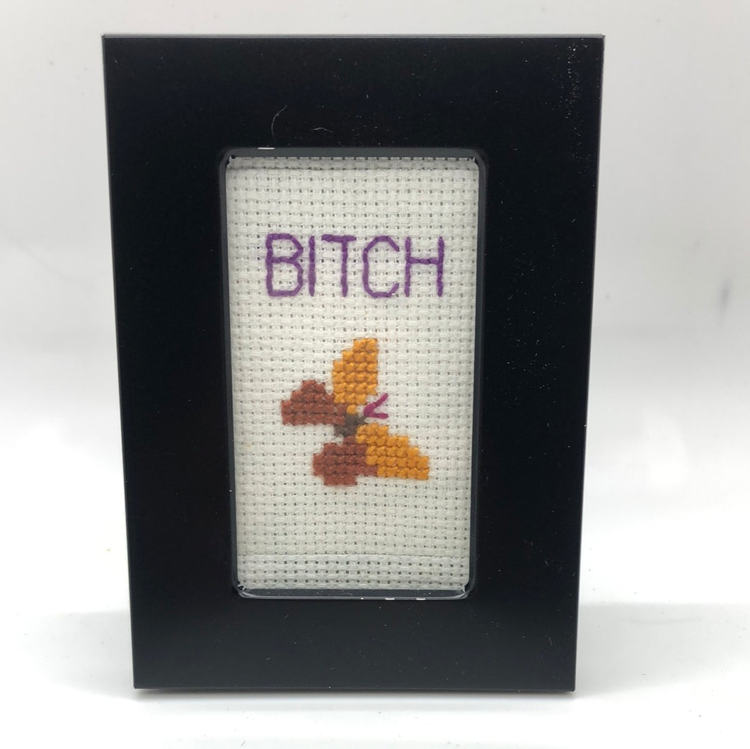 Bitch- naughty vulgar cross stitch crossstitch