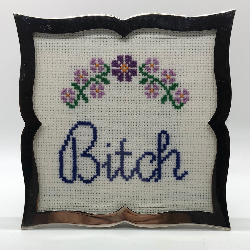 Bitch- naughty vulgar cross stitch crossstitch