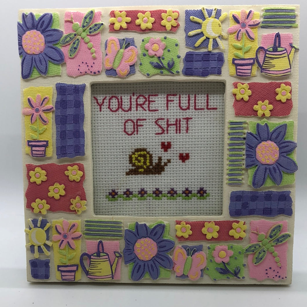 You’re full of shit-naughty vulgar cross stitch crossstitch