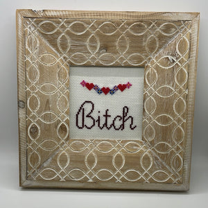 Bitch- naughty vulgar cross stitch crossstitch