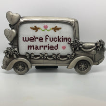 Load image into Gallery viewer, We’re fucking married-naughty vulgar cross stitch crossstitch
