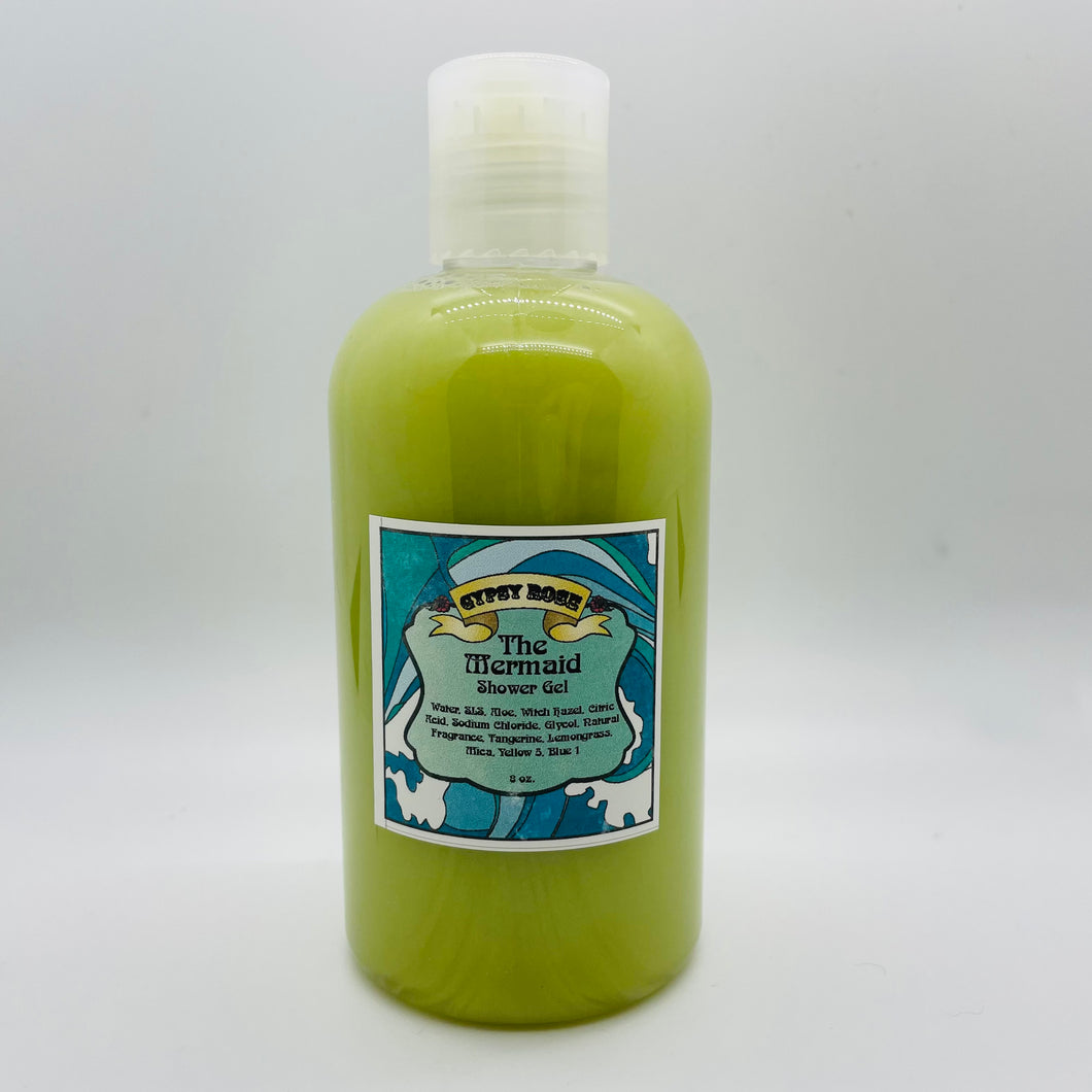 Mermaid Shower Gel Lemongrass Tangerine- Gypsy Rose Cosmetics