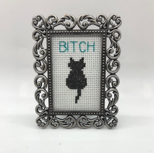 Bitch - naughty vulgar cross stitch crossstitch