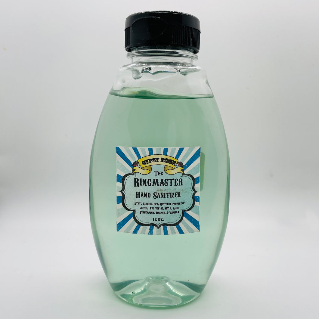 Ringmaster Hand Sanitizer Gel Peppermint Orange Vanilla - Gypsy Rose Cosmetics