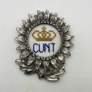 Cunt Magnet - naughty vulgar cross stitch crossstitch
