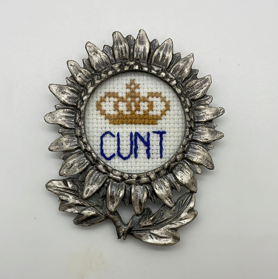 Cunt Magnet - naughty vulgar cross stitch crossstitch