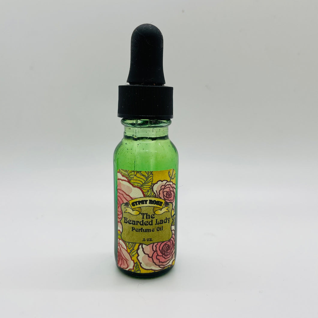 Bearded Lady Perfume Oil Patchouli Frankincense Sandalwood- Gypsy Rose Cosmetics