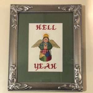 Hell yeah-naughty vulgar cross stitch crossstitch