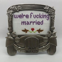 Load image into Gallery viewer, We’re fucking married-naughty vulgar cross stitch crossstitch
